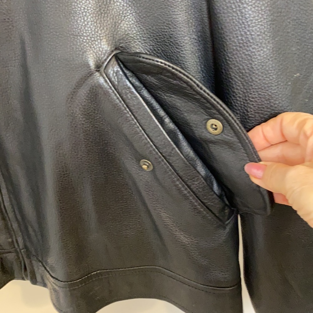 Eddie Bauer Journeyman HOST PICK!✨✨✨!Genuine Leather Jacket XL - Picture 3 of 7